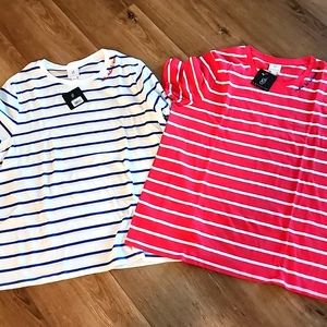 Gibsonlook two cotton NEW tees